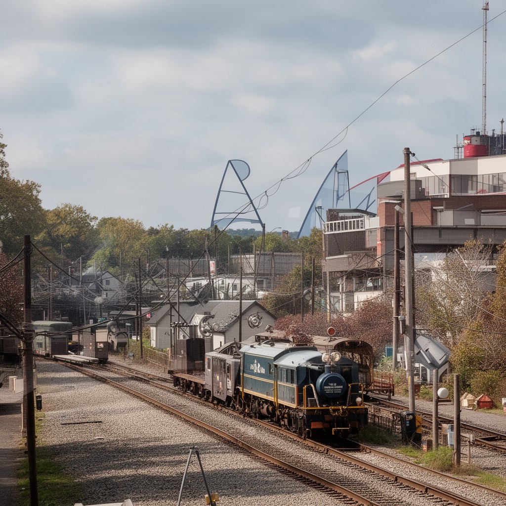AI-generated illustration of Pan Am Railways