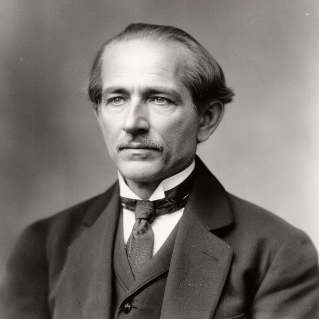 AI-generated illustration of Felix Adler