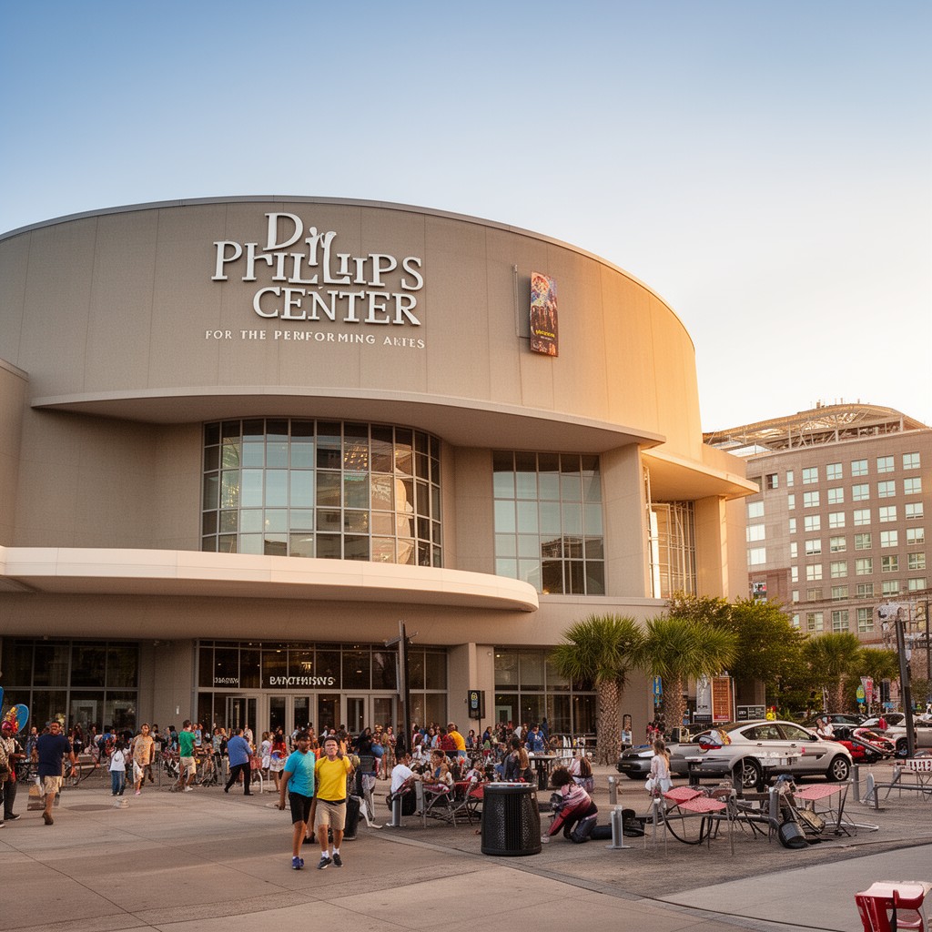 AI-generated illustration of Dr. Phillips Center for the Performing Arts