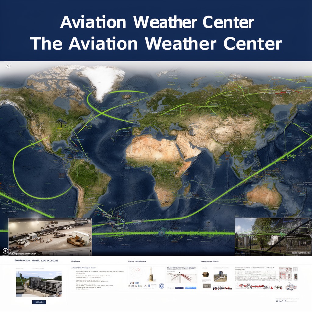 AI-generated illustration of Aviation Weather Center
