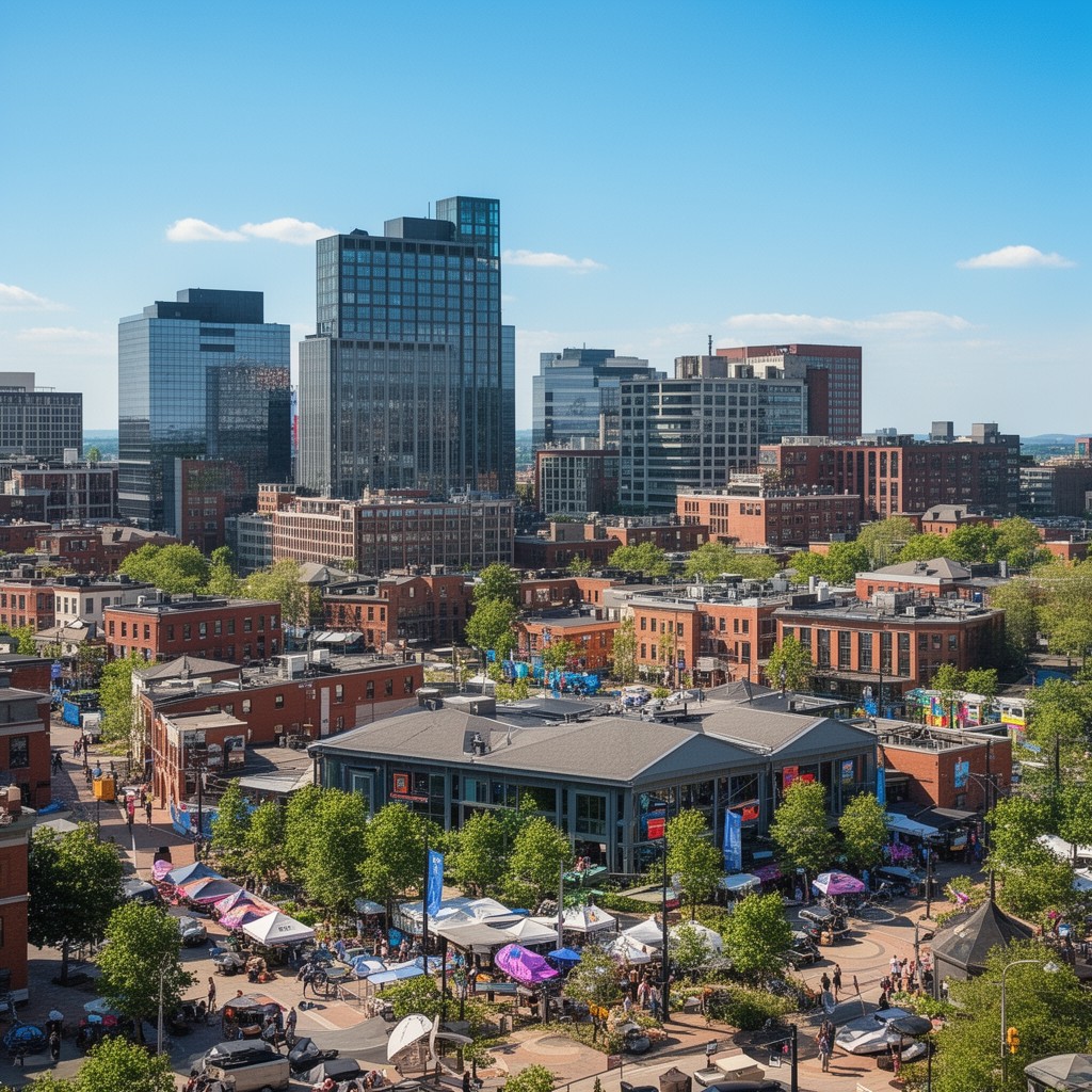 AI-generated illustration of Kendall Square