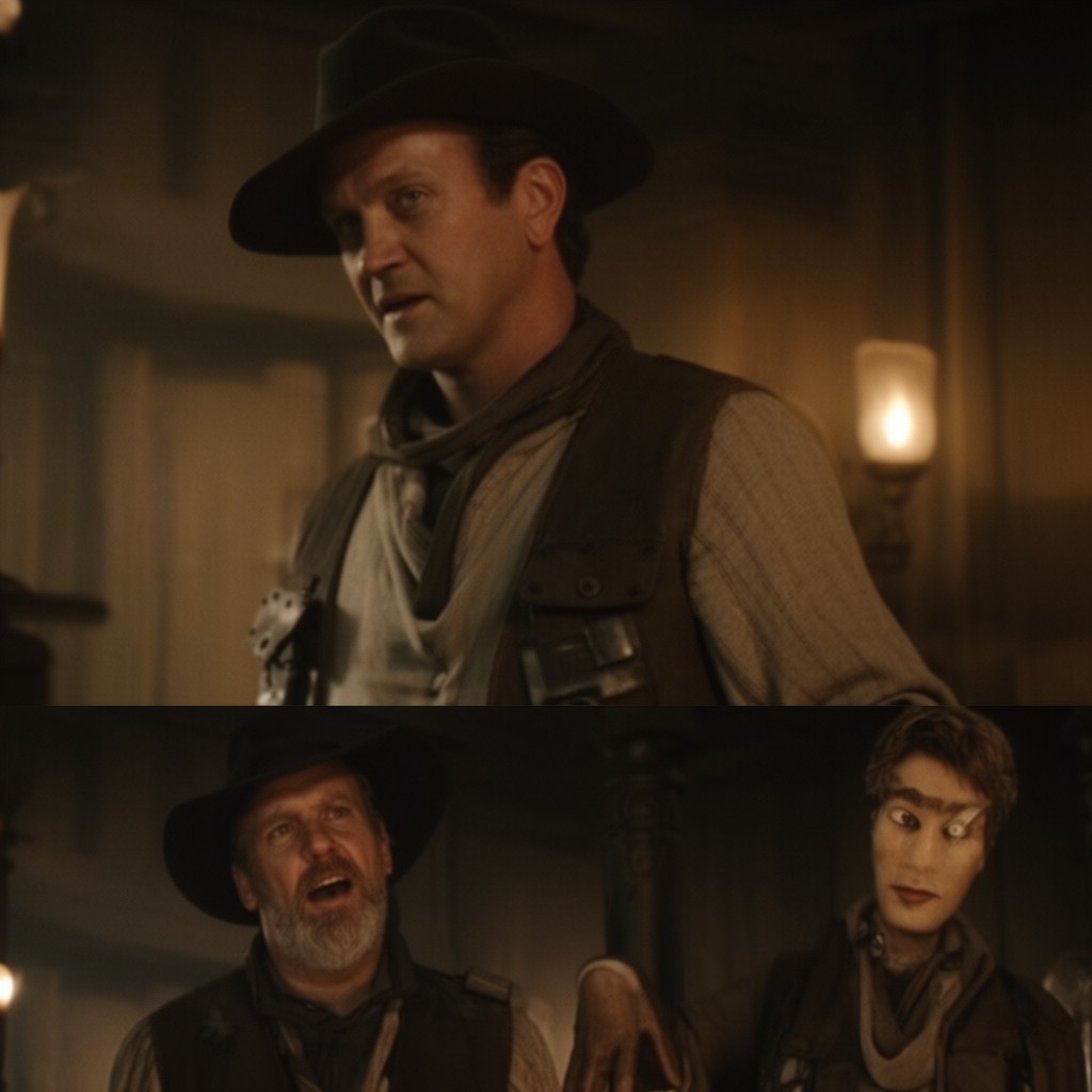 AI-generated illustration of Lawrence in Westworld