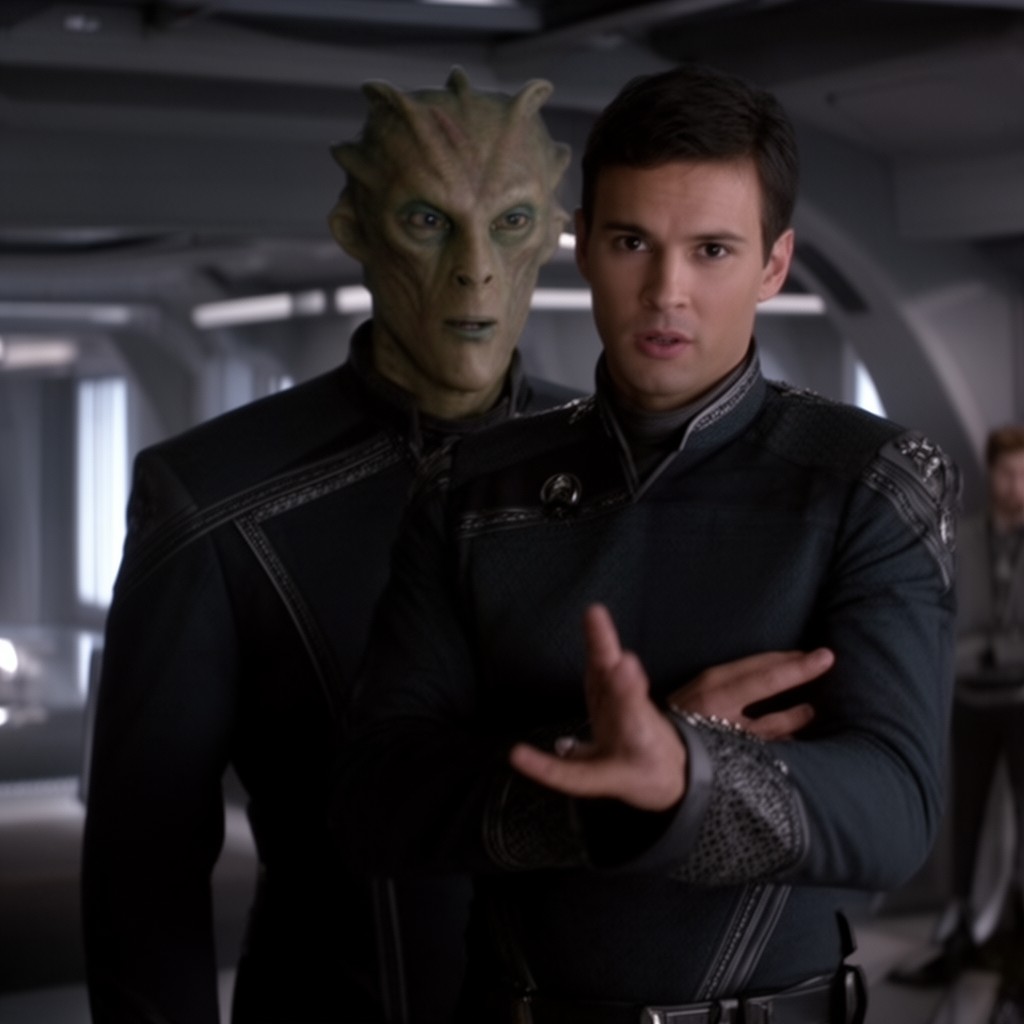 AI-generated illustration of Ayel in Star Trek (2009 film)