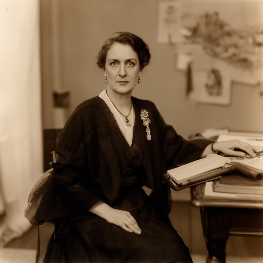 AI-generated illustration of Lou Henry Hoover