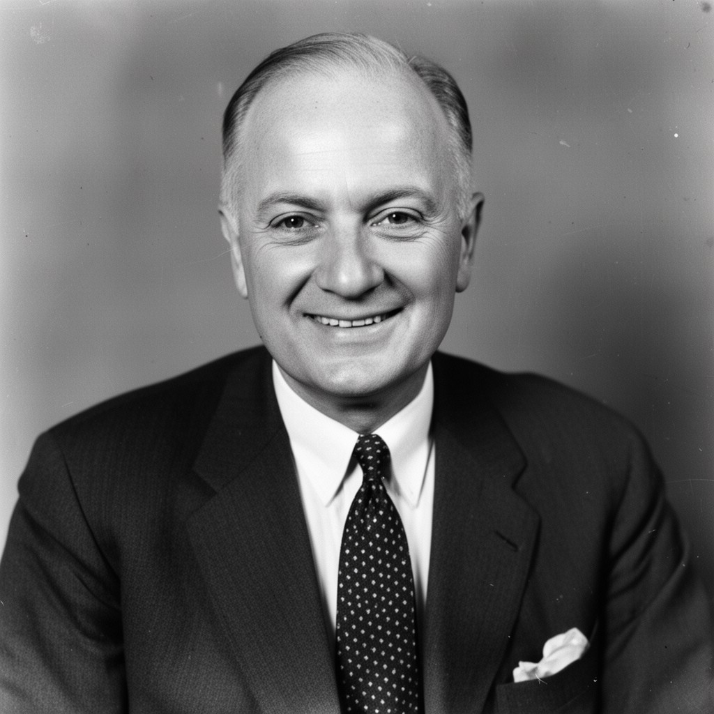 AI-generated illustration of Herbert Hoover Jr.