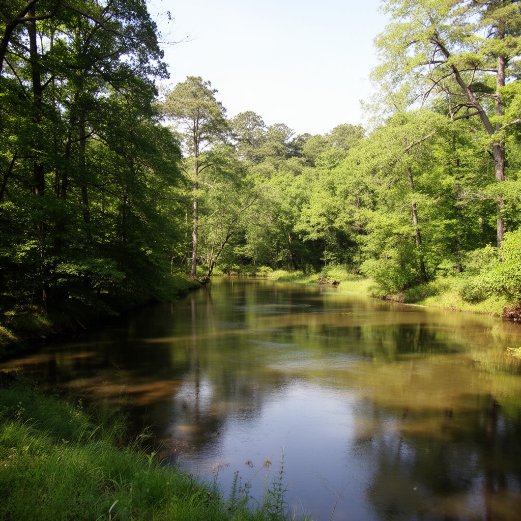 AI-generated illustration of Cahaba River National Wildlife Refuge (part)