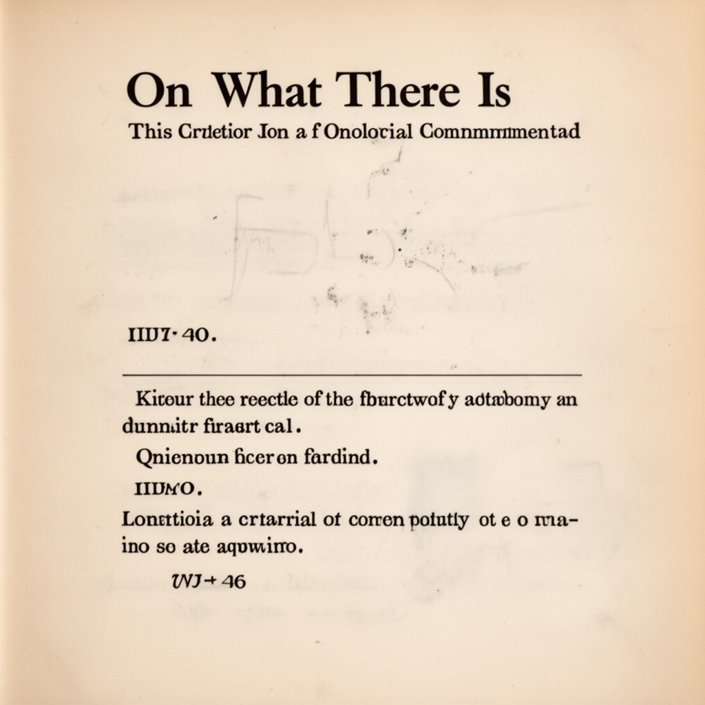 AI-generated illustration of “On What There Is”