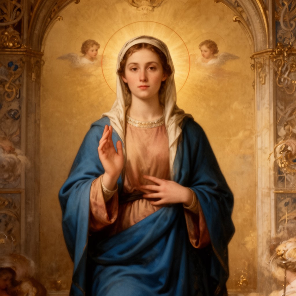 AI-generated illustration of St Mary
