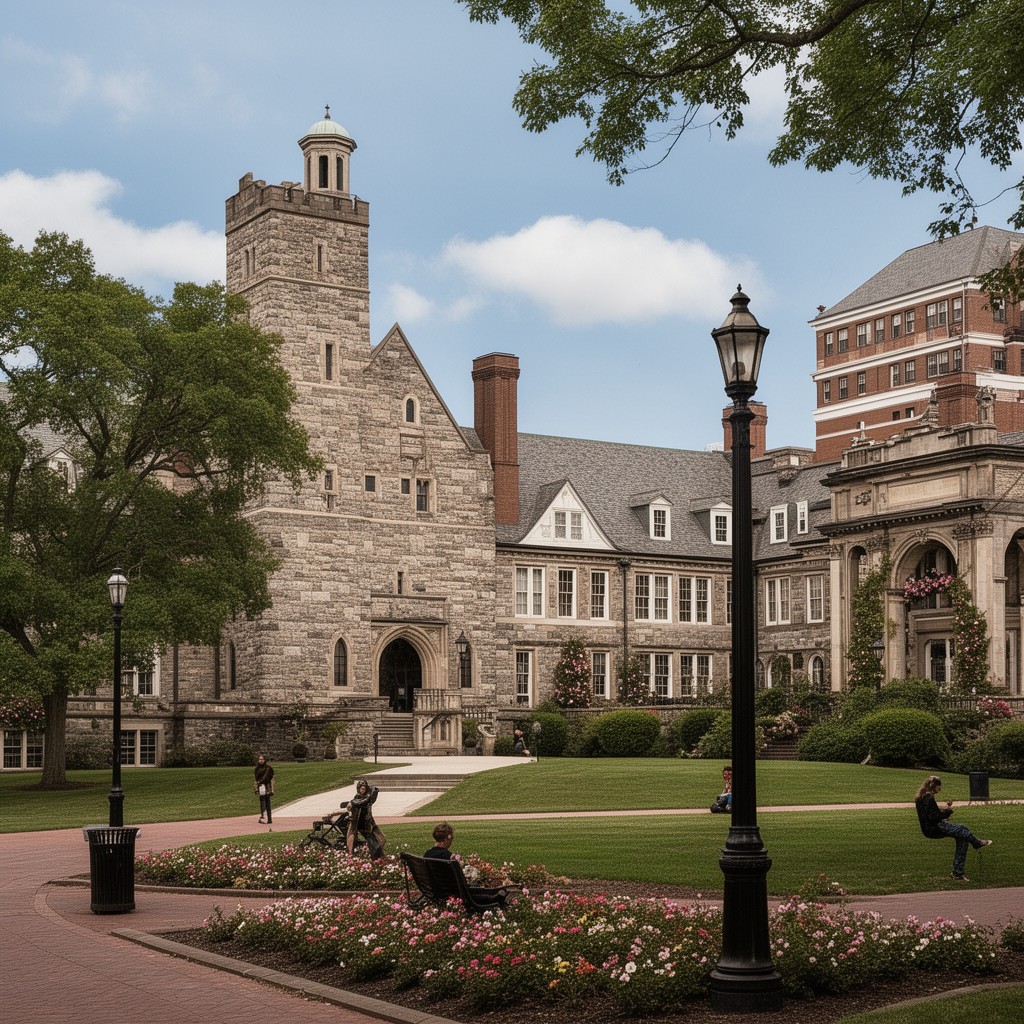 AI-generated illustration of Trinity College