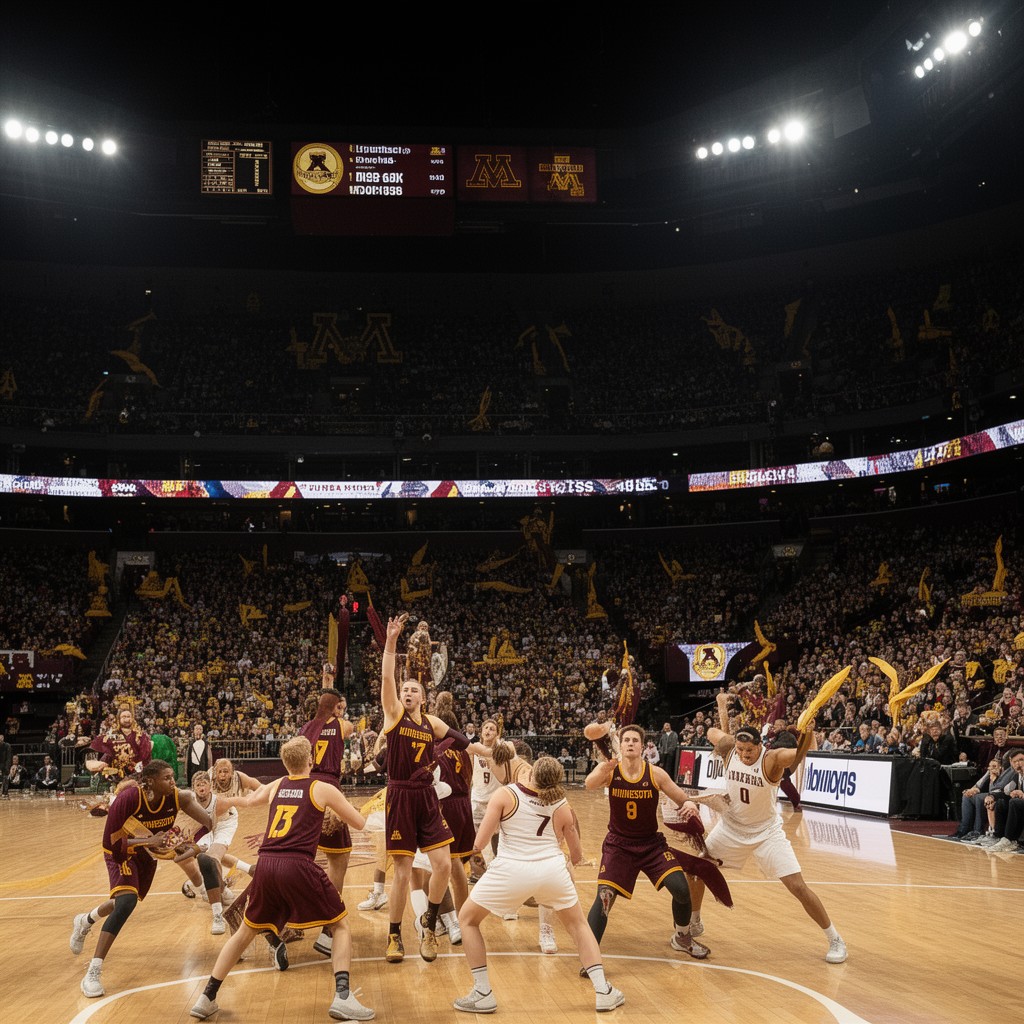 AI-generated illustration of Minnesota Golden Gophers