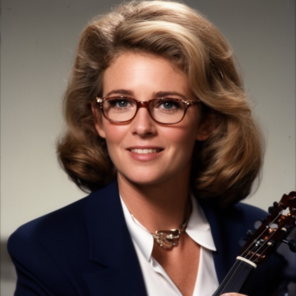AI-generated illustration of Joan Bennett Kennedy