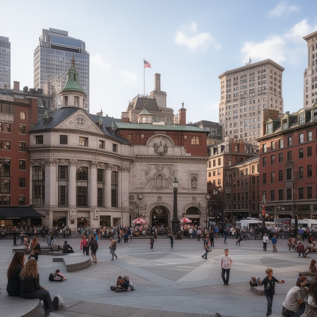 AI-generated illustration of Art Square