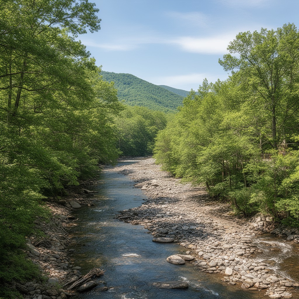 AI-generated illustration of Rondout Creek