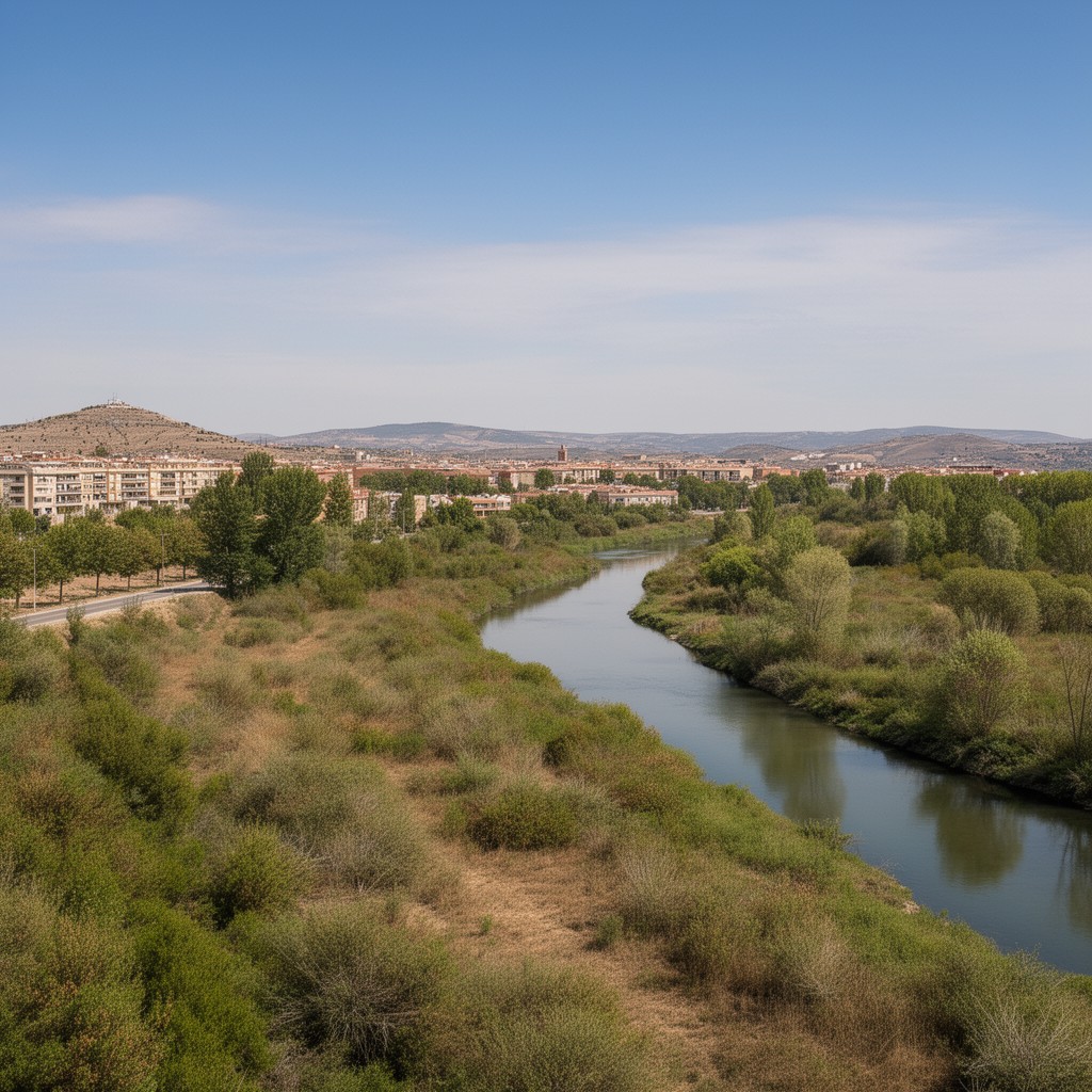 AI-generated illustration of Henares River