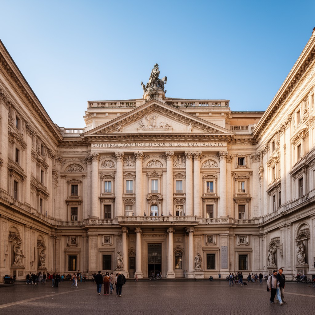 AI-generated illustration of Palazzo Barberini, Rome