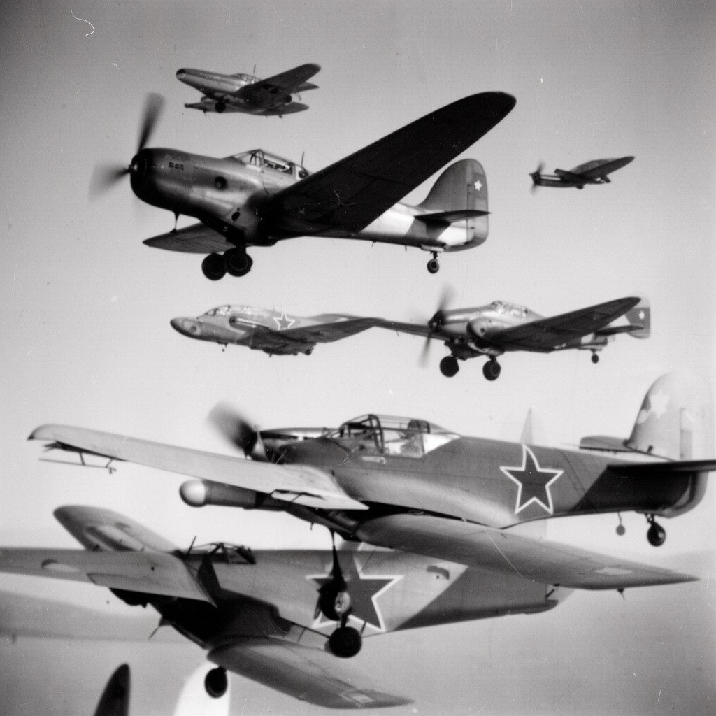AI-generated illustration of Czechoslovak Air Force