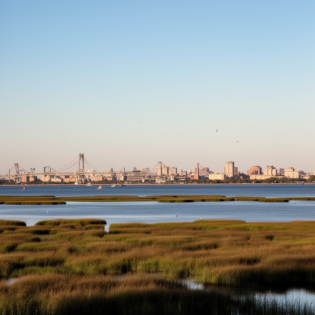 AI-generated illustration of Jamaica Bay