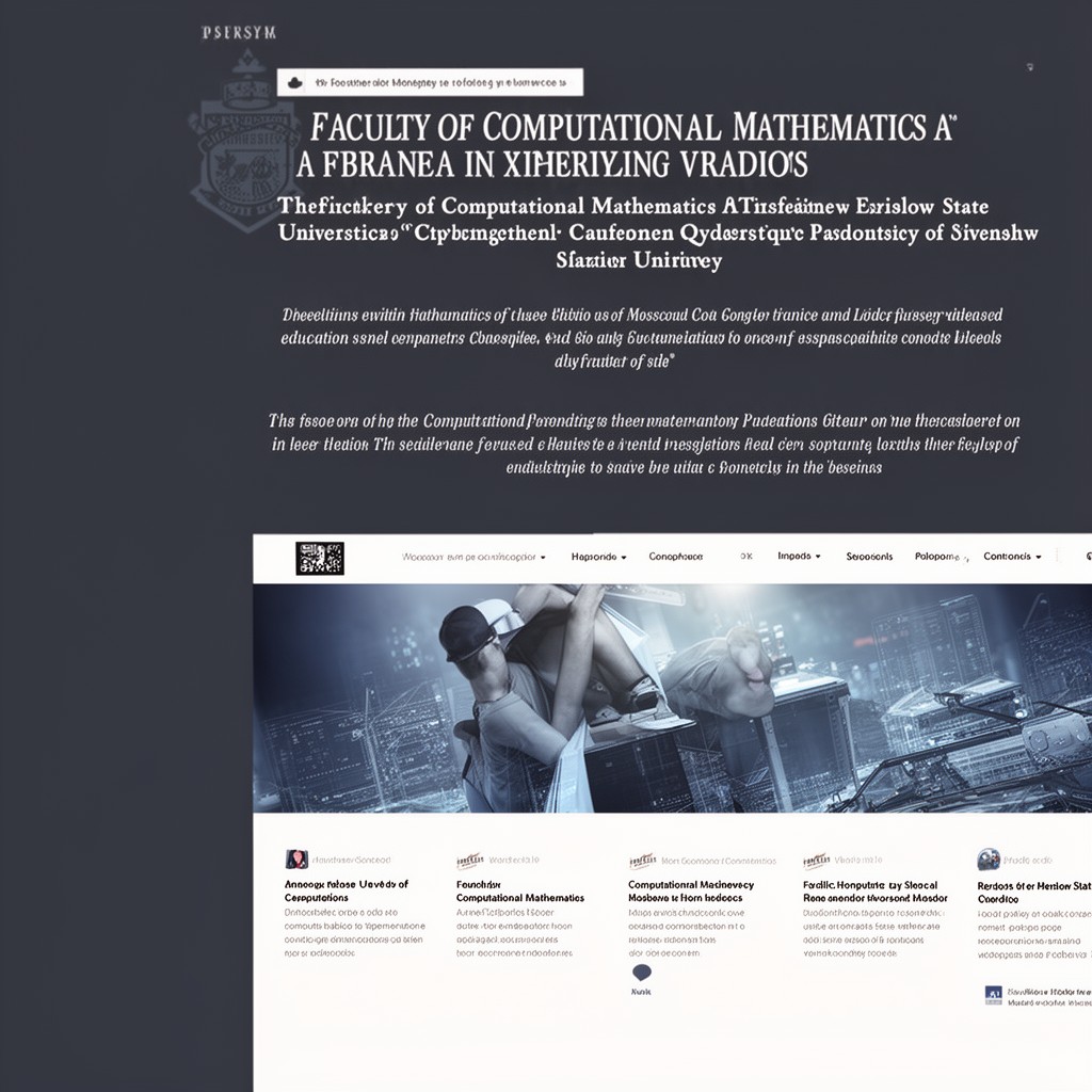 AI-generated illustration of Faculty of Computational Mathematics and Cybernetics