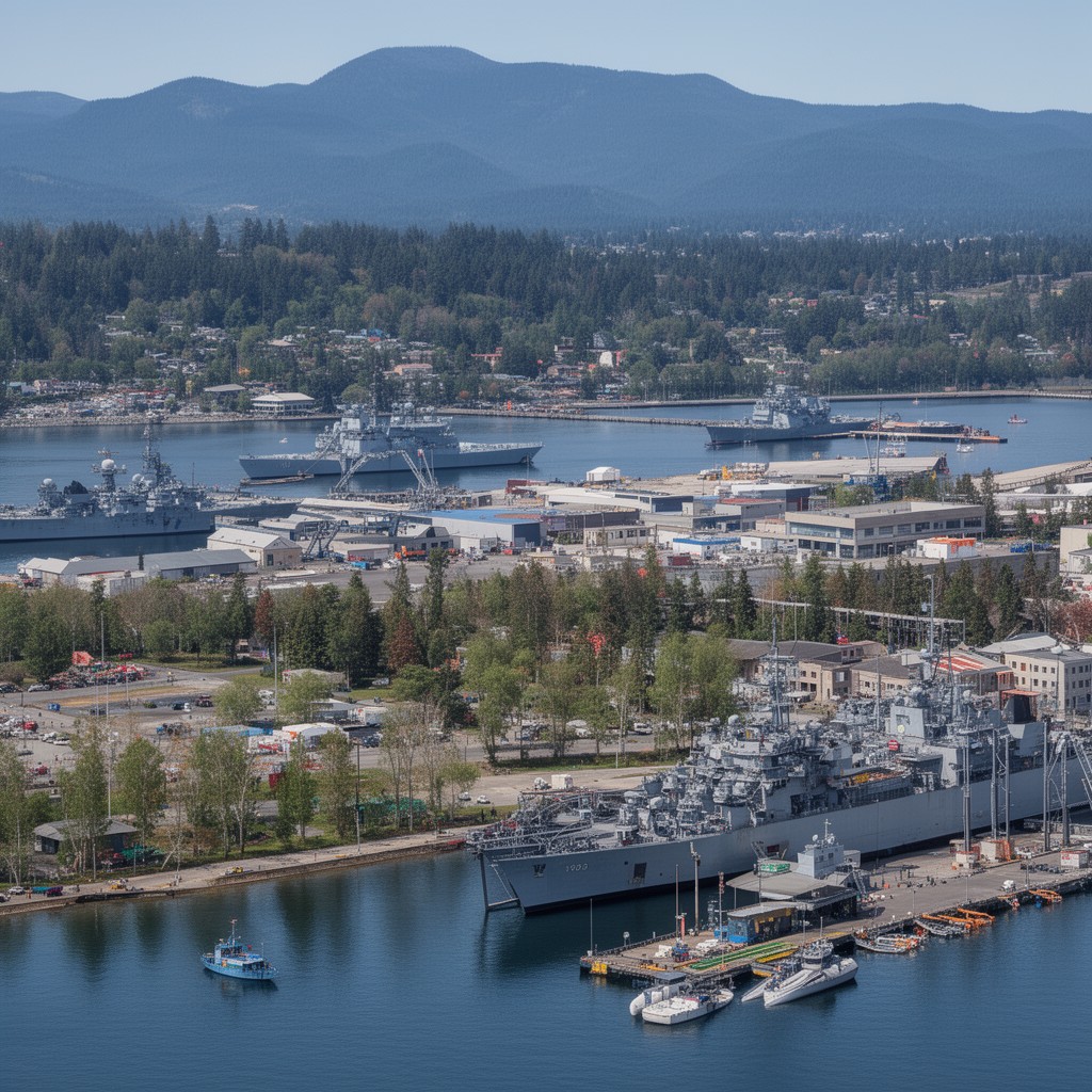 AI-generated illustration of CFB Esquimalt