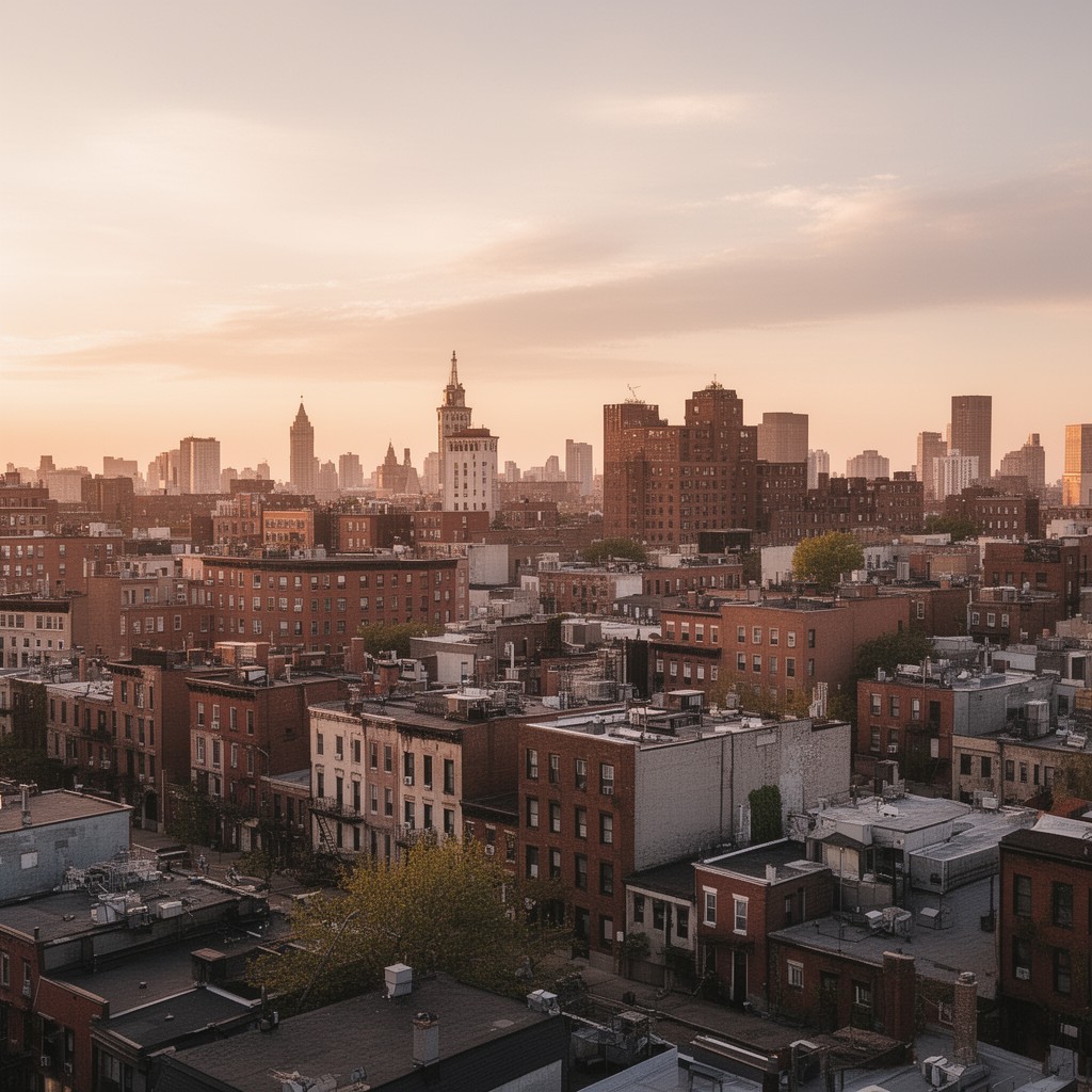 AI-generated illustration of West Philadelphia