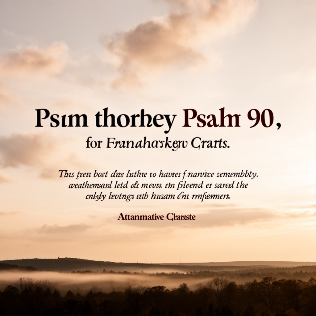 AI-generated illustration of Psalm 90