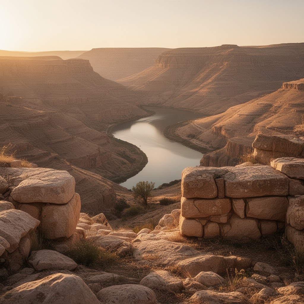 AI-generated illustration of land of Moab