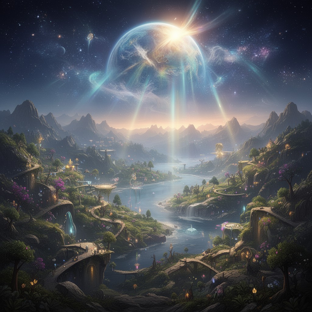 AI-generated illustration of New Earth