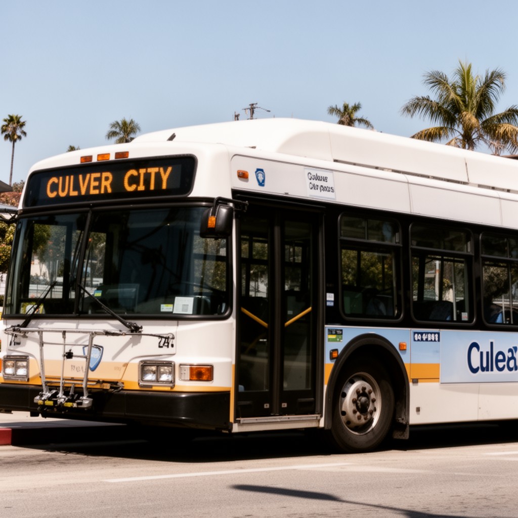 AI-generated illustration of Culver CityBus
