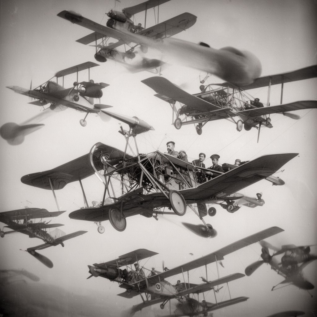 AI-generated illustration of Ottoman air units