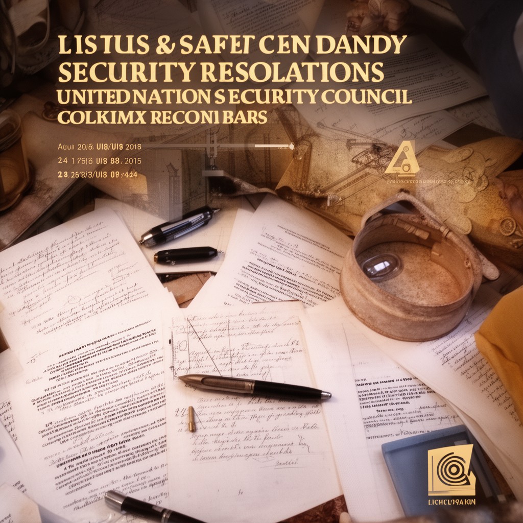 AI-generated illustration of United Nations Security Council resolutions