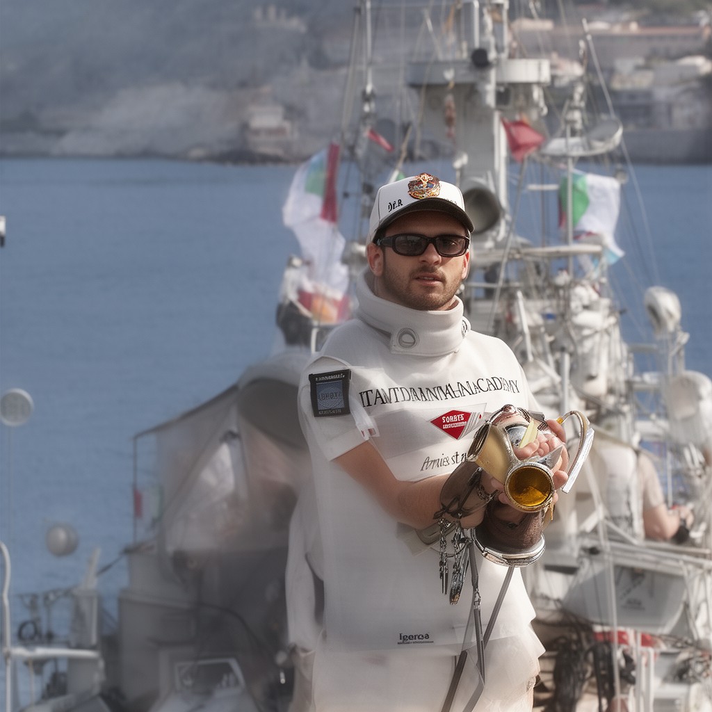 AI-generated illustration of Italian Naval Academy