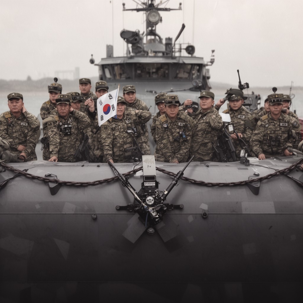 AI-generated illustration of 대한민국 해병대