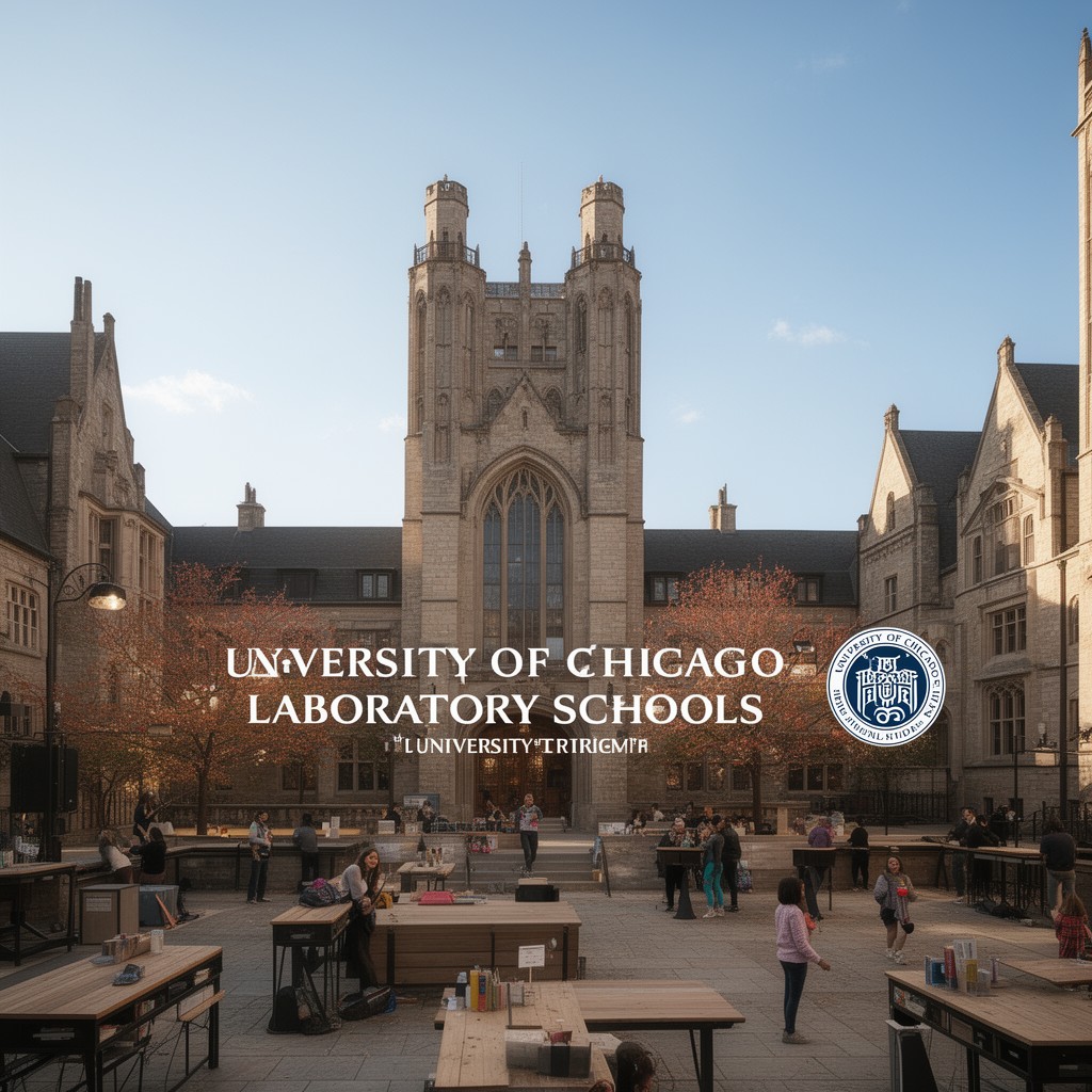 AI-generated illustration of University of Chicago Laboratory Schools