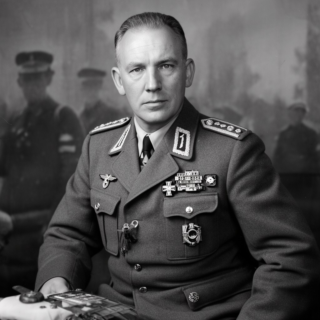 AI-generated illustration of Josef Harpe
