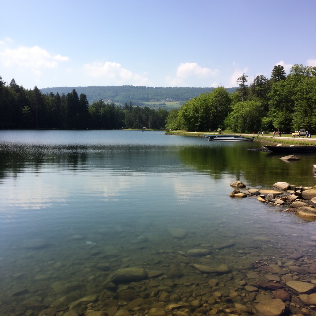 AI-generated illustration of Owasco Lake