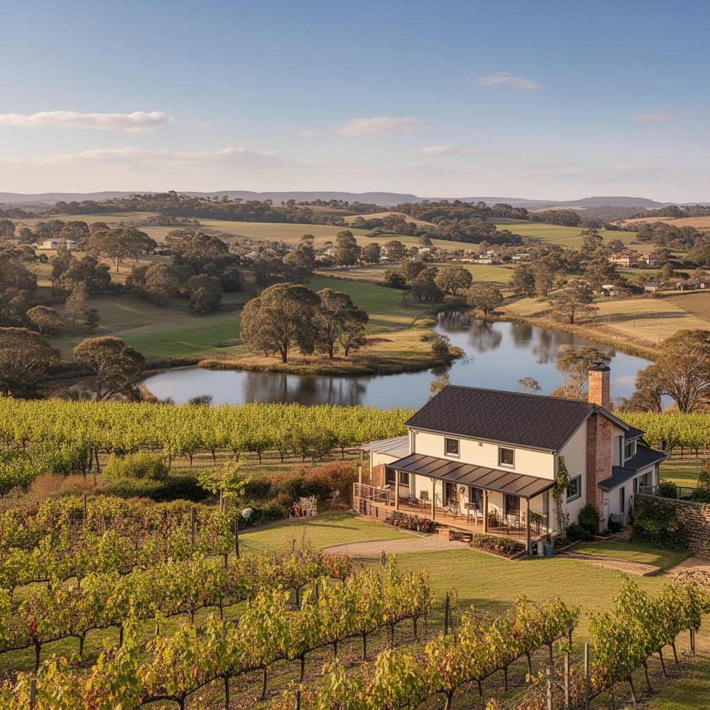 AI-generated illustration of Mudgee
