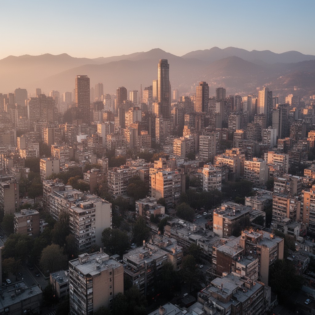 AI-generated illustration of Santiago Oriente