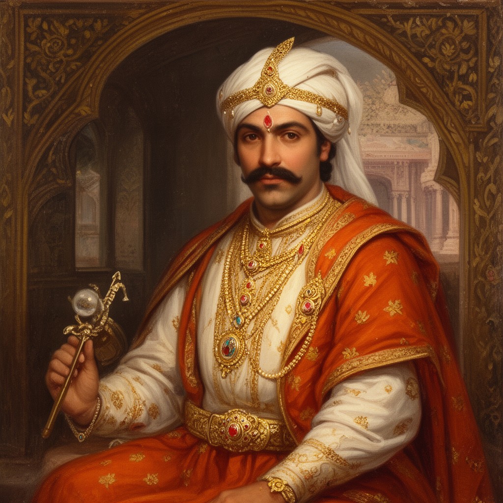 AI-generated illustration of Nur-ud-din Muhammad Salim