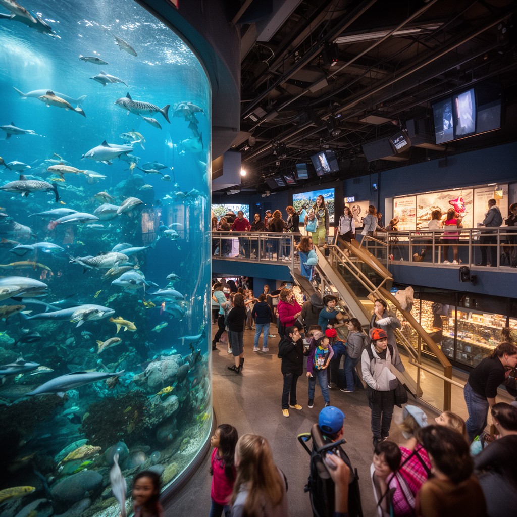 AI-generated illustration of Shedd Aquarium