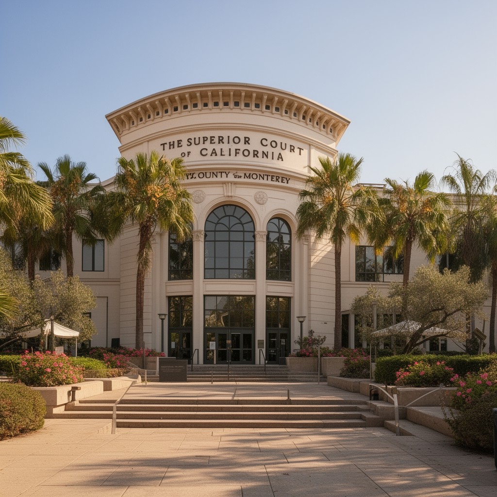 AI-generated illustration of Superior Court of California, County of Monterey