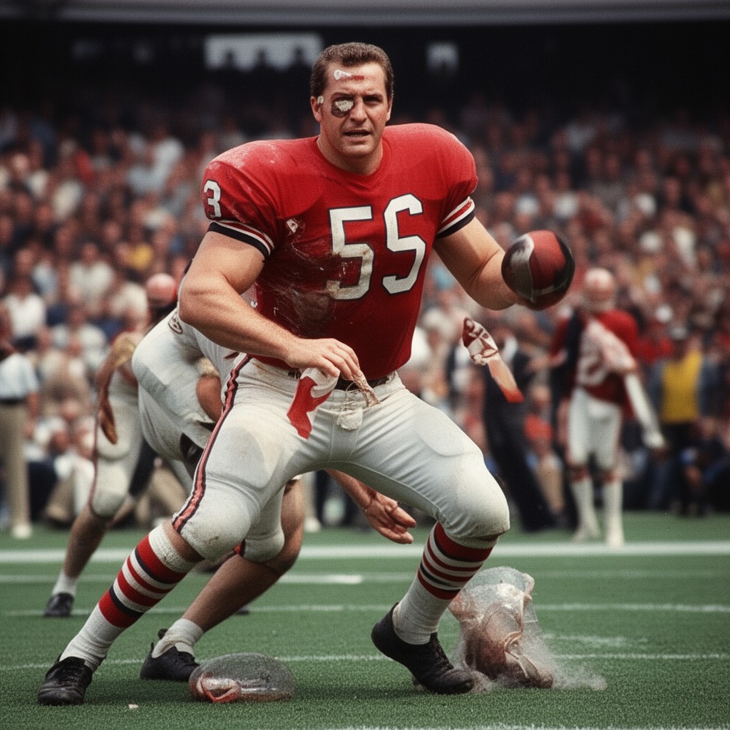 AI-generated illustration of Dick Butkus