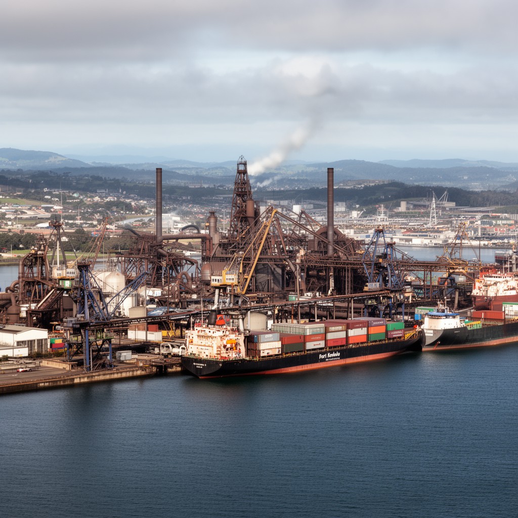 AI-generated illustration of Port Kembla