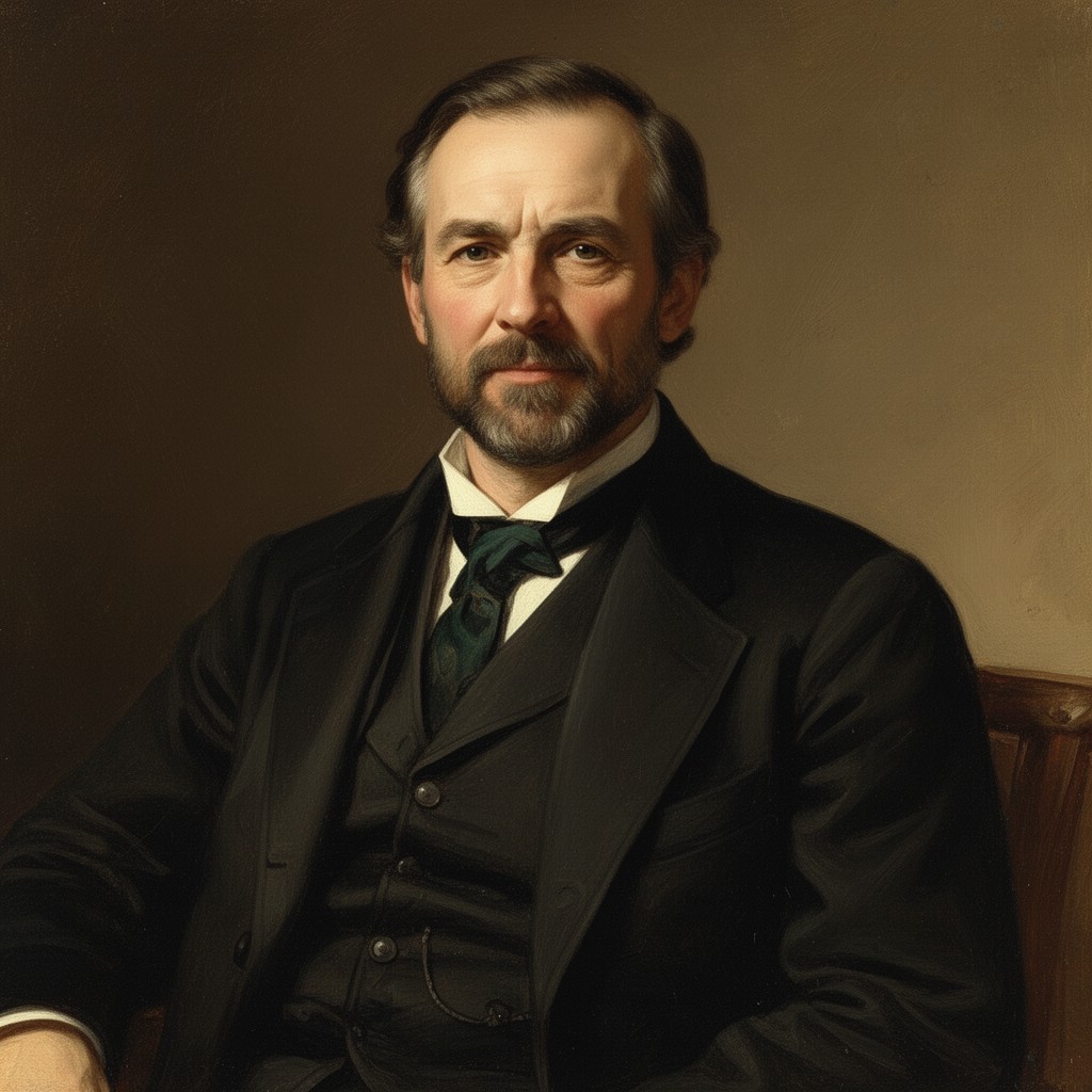 AI-generated illustration of Robert Emmett Bledsoe Baylor