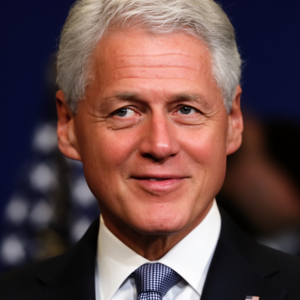 AI-generated illustration of Bill Clinton