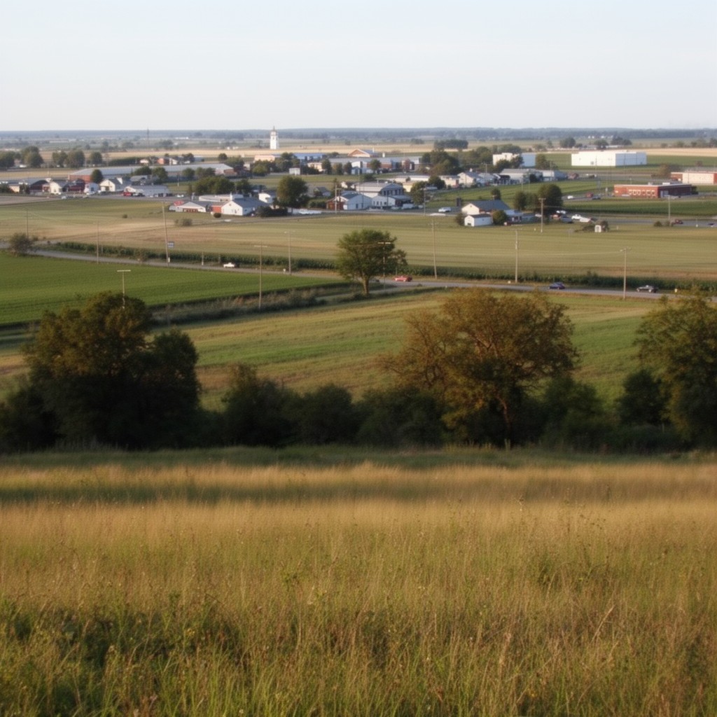AI-generated illustration of Larchwood, Iowa