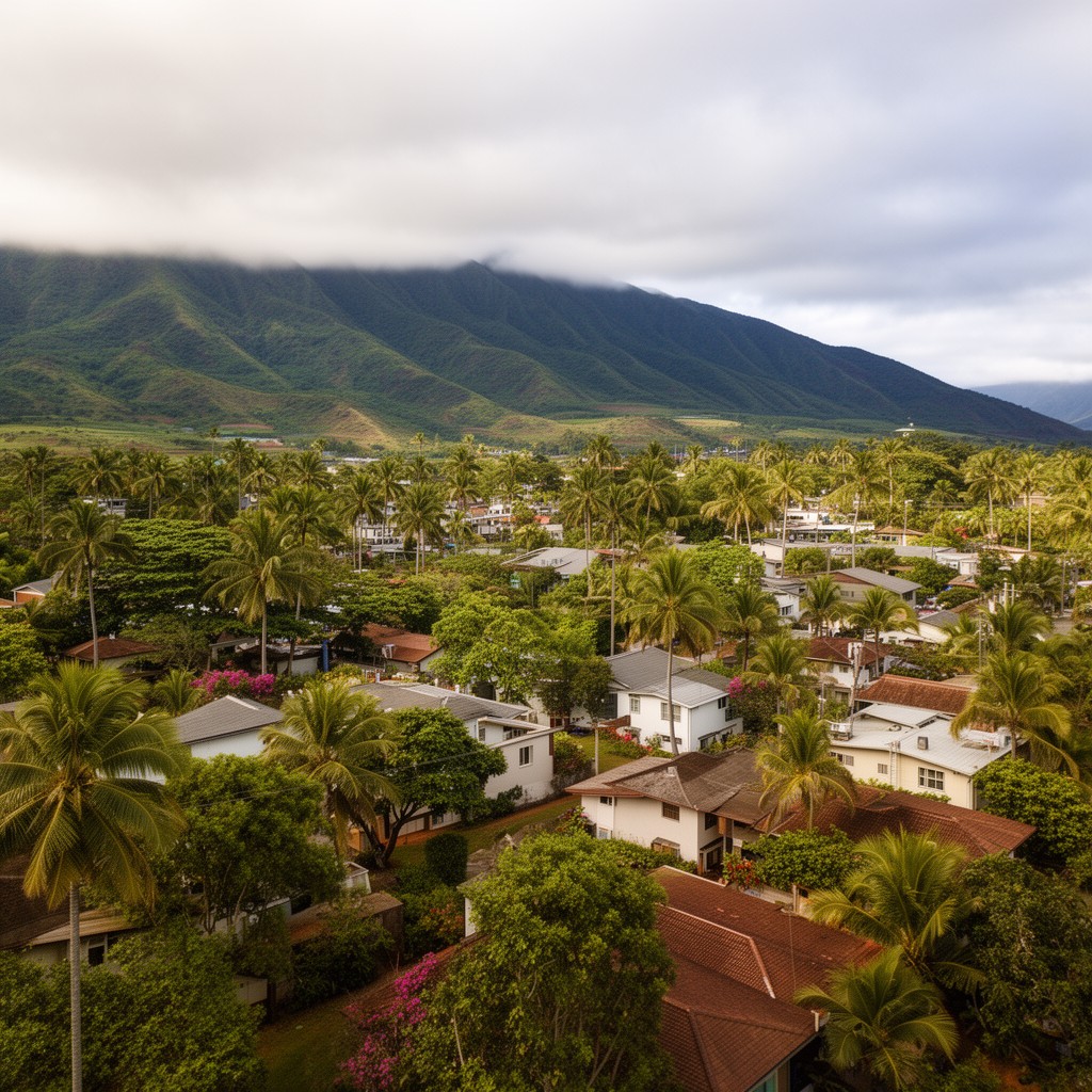 AI-generated illustration of Wailuku