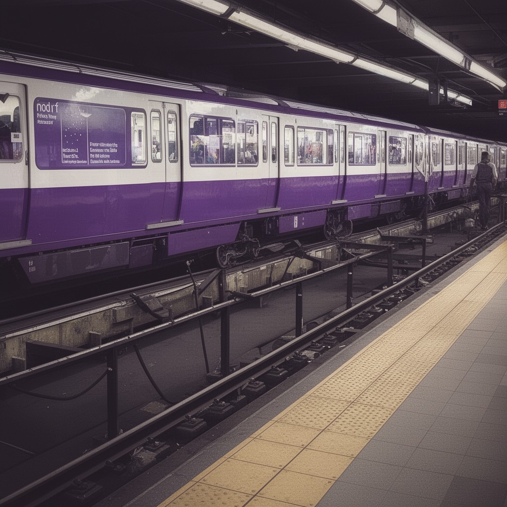 AI-generated illustration of Purple Line (CTA)