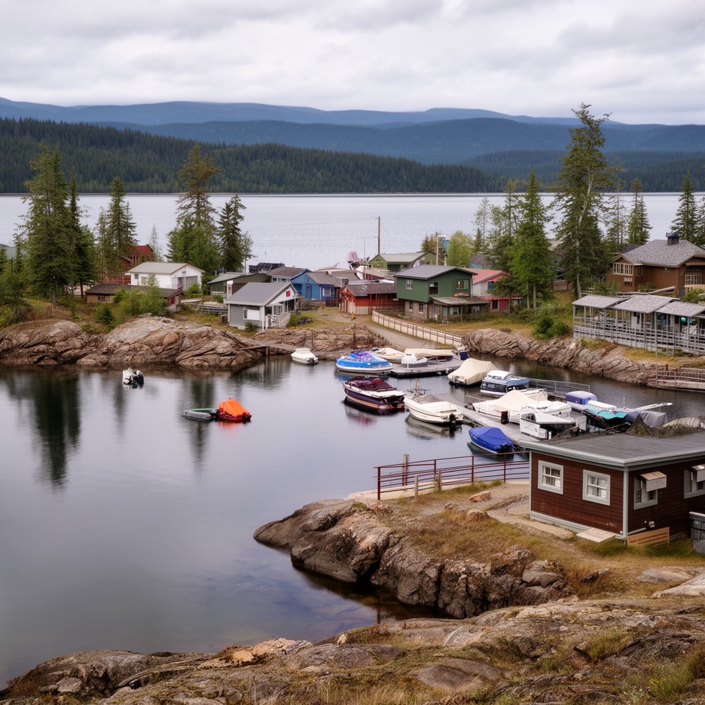 AI-generated illustration of Rock Harbor