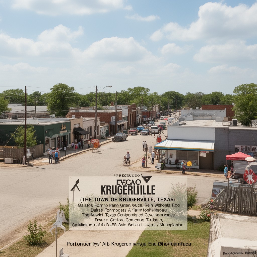 AI-generated illustration of Town of Krugerville, Texas