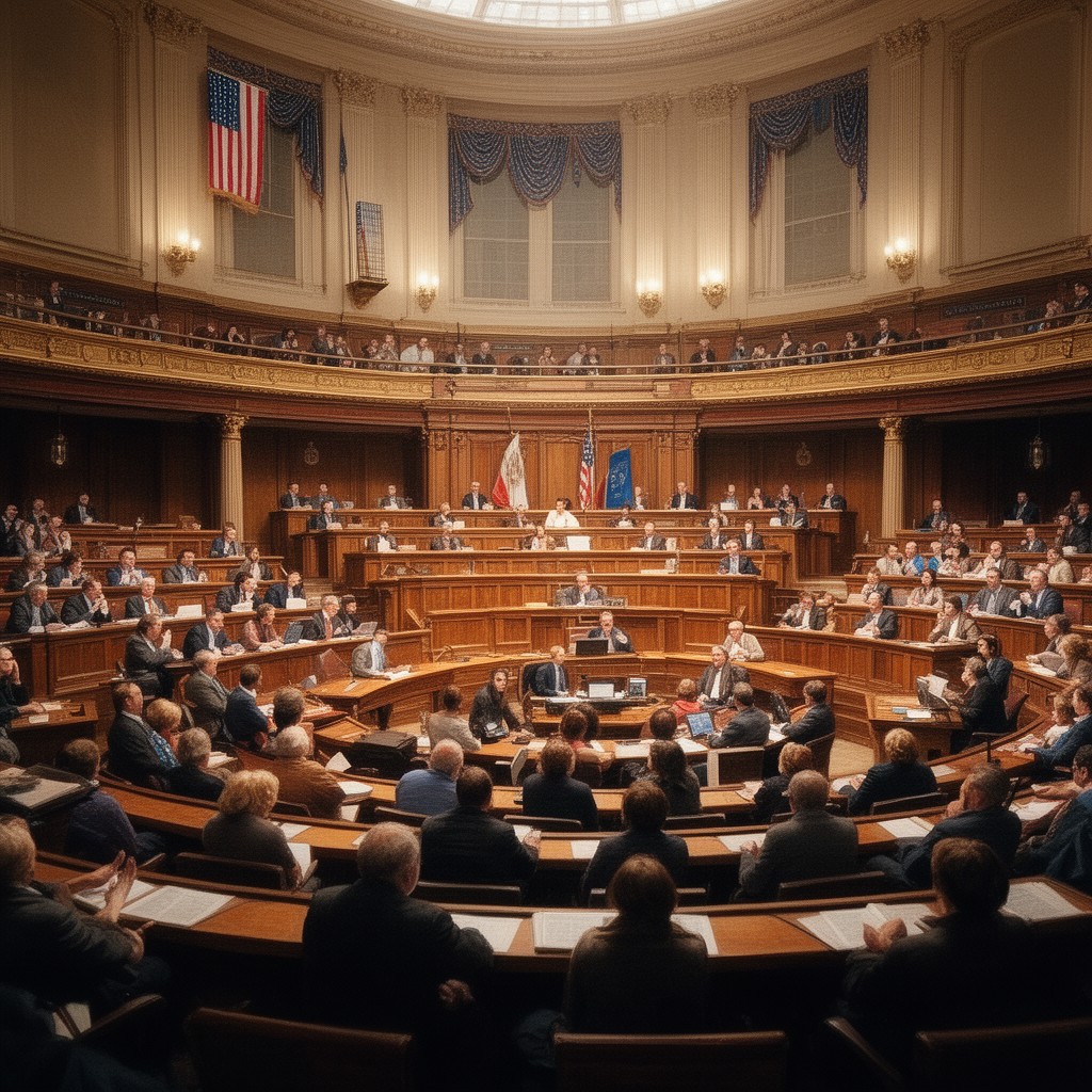 AI-generated illustration of Mississippi House of Representatives